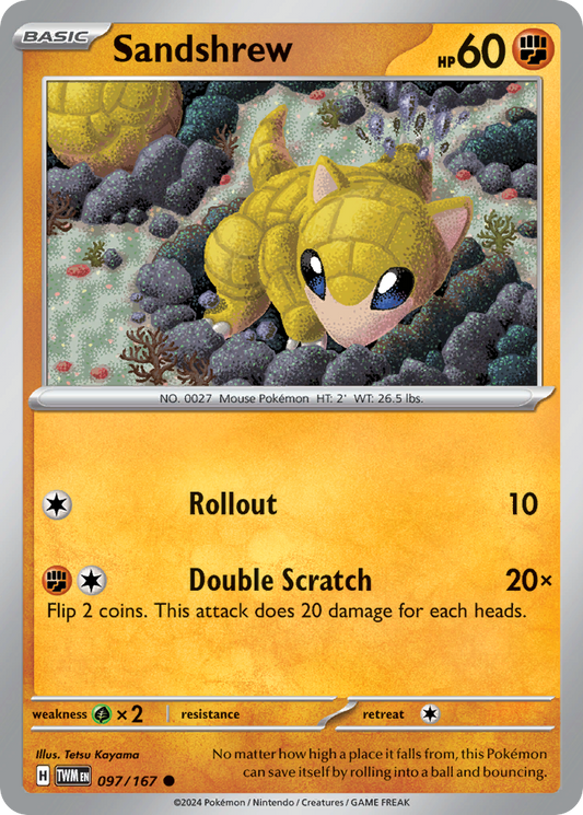 Sandshrew 097/167 Common Twilight Masquerade