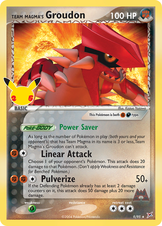 Team Magma's Groudon 009/025 Classic Collection Celebrations: Classic Collection