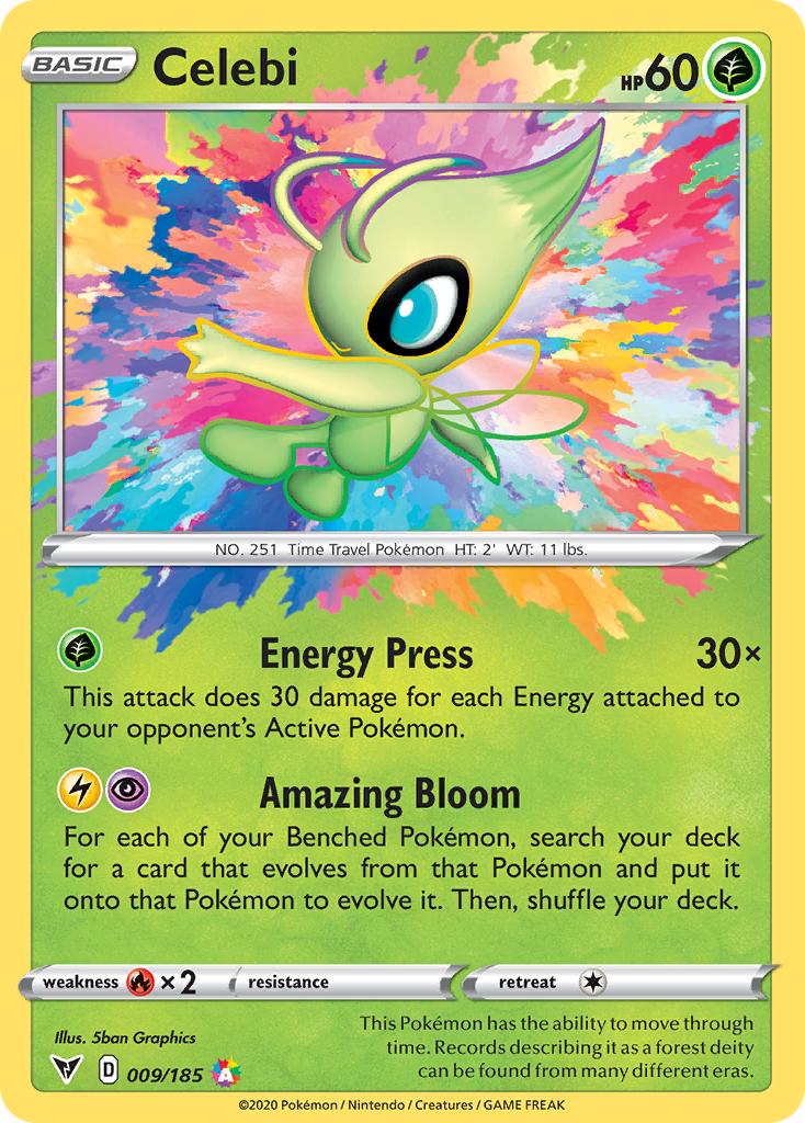 Celebi 009/185 Amazing Rare Vivid Voltage