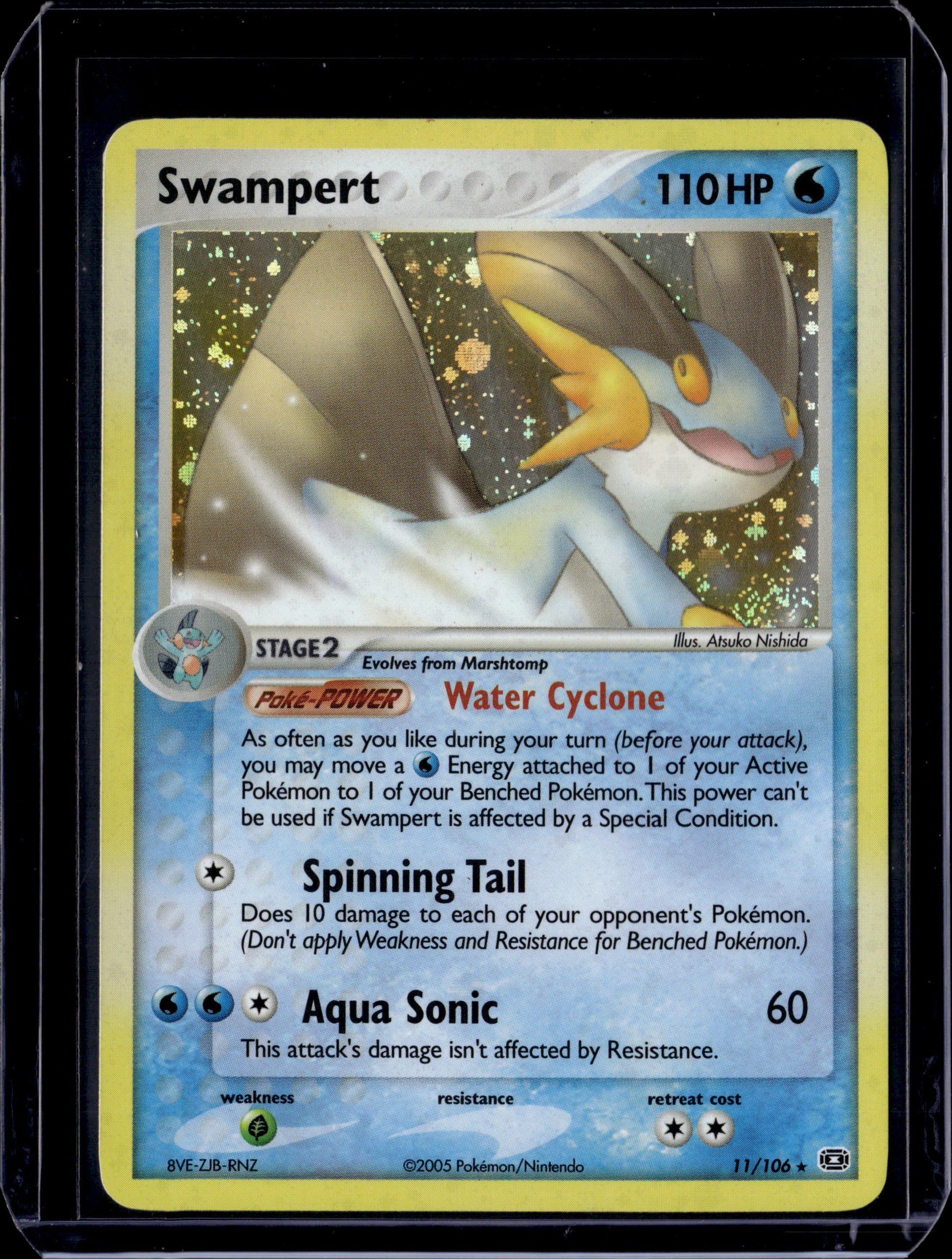 Swampert Emerald #11/106 Holofoil Pokémon Card (front)