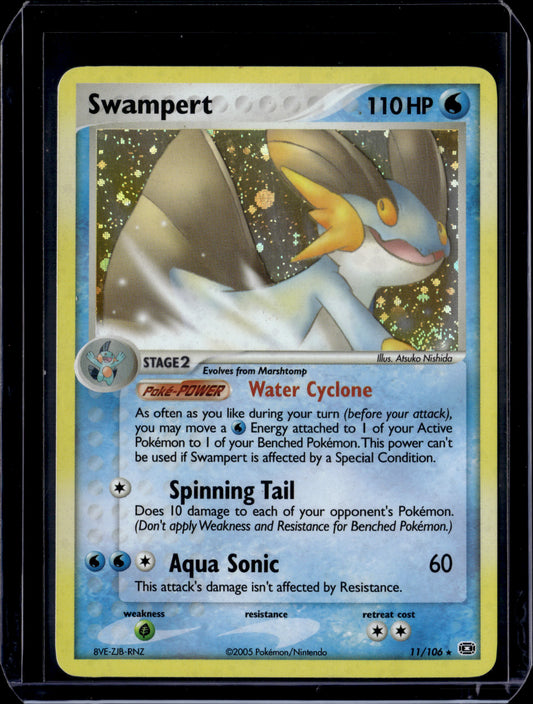 Swampert Emerald #11/106 Holofoil Pokémon Card (front)