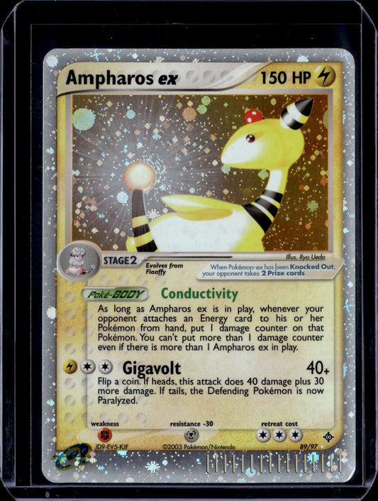 Ampharos ex Dragon #89/97 Holofoil Pokémon Card (front)