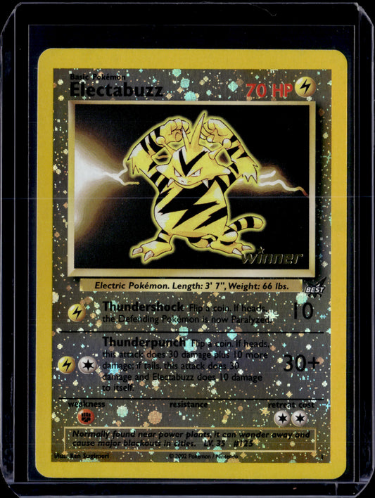 Electabuzz - 1 [Winner] Best of Promos #001/009 Reverse Holofoil Pokémon Card