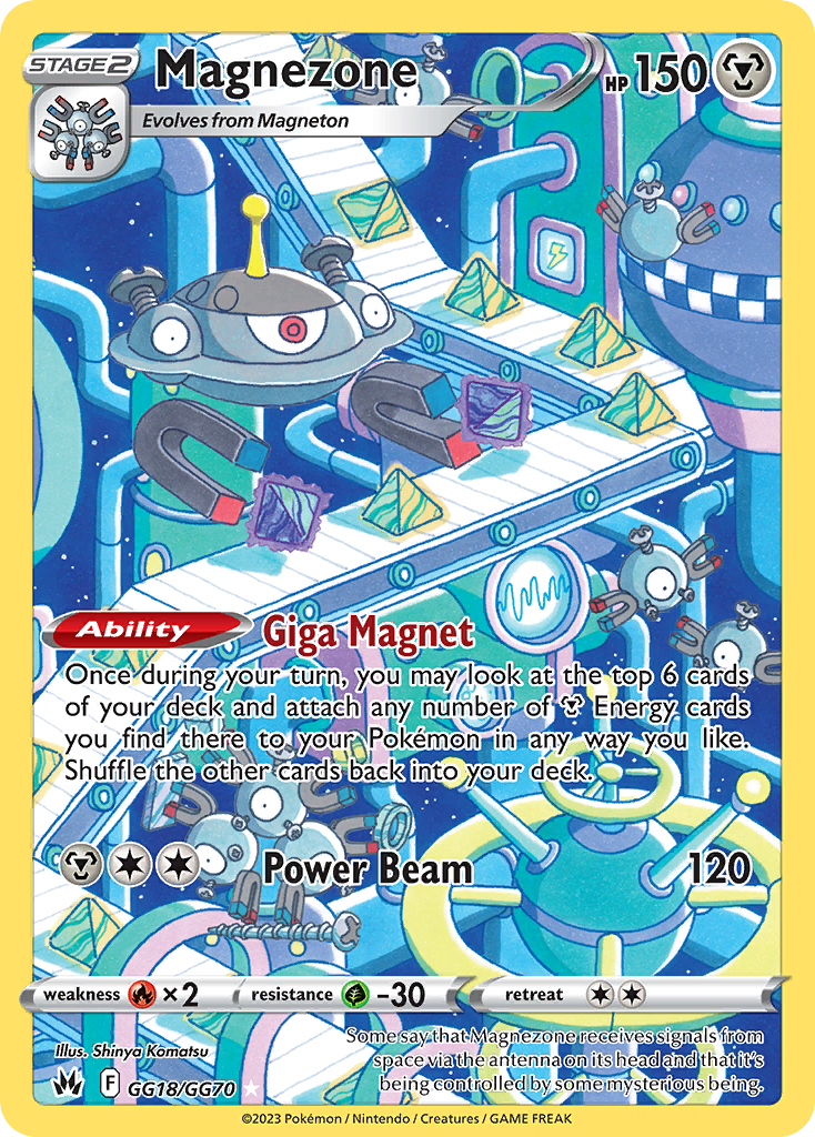 Magnezone GG18/070 Trainer Gallery Rare Holo Crown Zenith Galarian Gallery