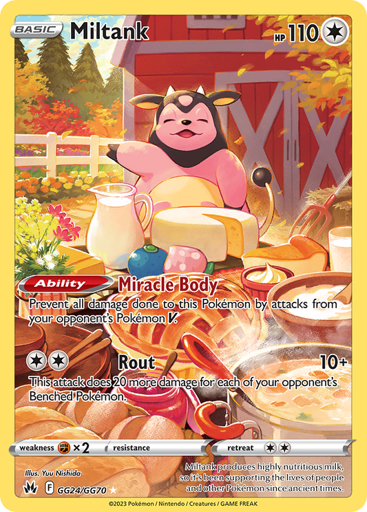 Miltank GG24/070 Trainer Gallery Rare Holo Crown Zenith Galarian Gallery