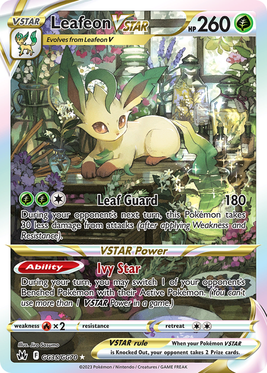 Leafeon VSTAR GG35/070 Rare Holo VSTAR Crown Zenith Galarian Gallery