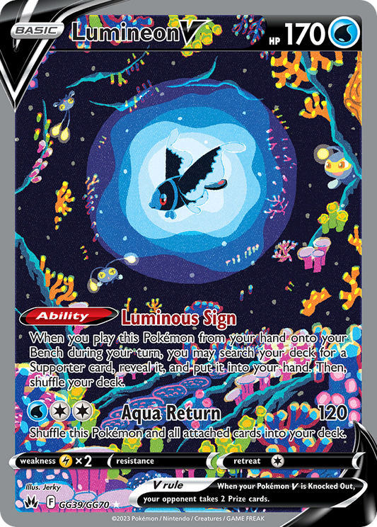 Lumineon V GG39/070 Rare Holo V Crown Zenith Galarian Gallery