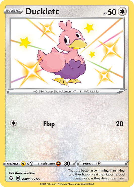 Ducklett SV095/122 Rare Shiny Shining Fates Shiny Vault