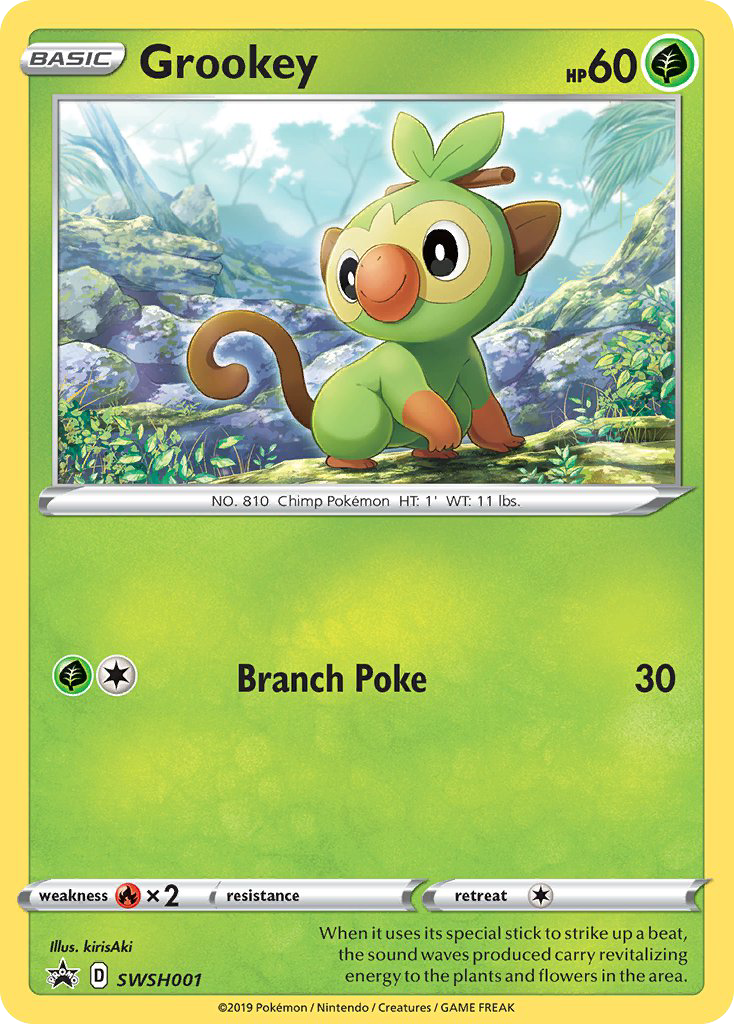 Grookey SWSH001/307 Promo SWSH Black Star Promos