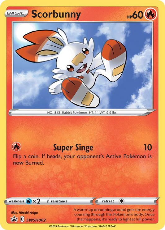 Scorbunny SWSH002/307 Promo SWSH Black Star Promos