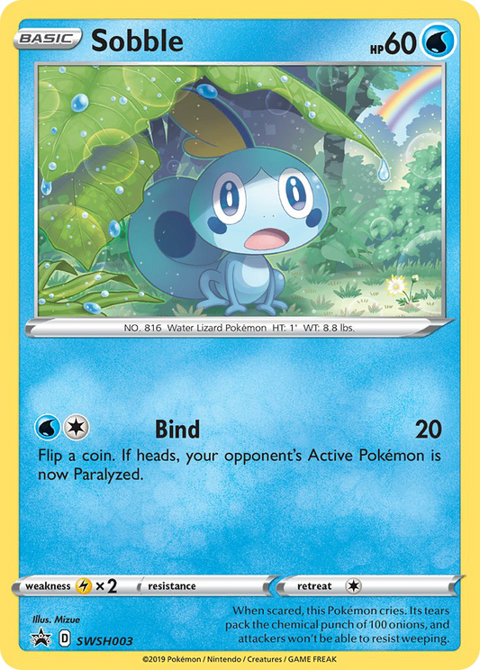 Sobble SWSH003/307 Promo SWSH Black Star Promos