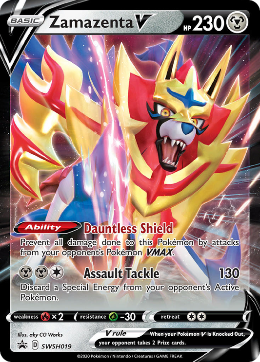 Zamazenta V SWSH019/307 Promo SWSH Black Star Promos