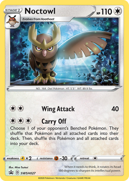 Noctowl SWSH027/307 Promo SWSH Black Star Promos