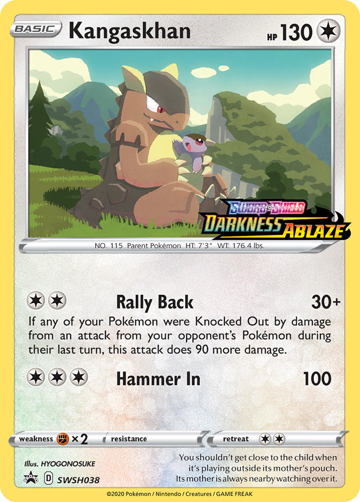 Kangaskhan SWSH038/307 Promo SWSH Black Star Promos