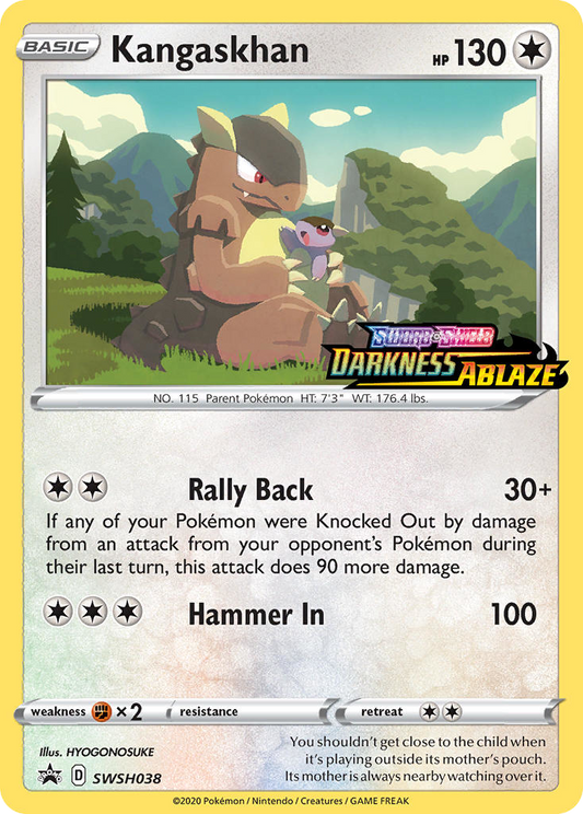 Kangaskhan SWSH038/307 Promo SWSH Black Star Promos