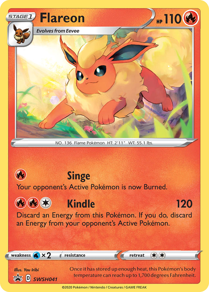 Flareon SWSH041/307 Promo SWSH Black Star Promos