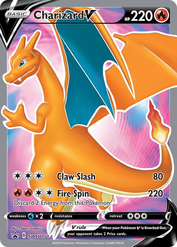 Charizard V SWSH050/307 Promo SWSH Black Star Promos