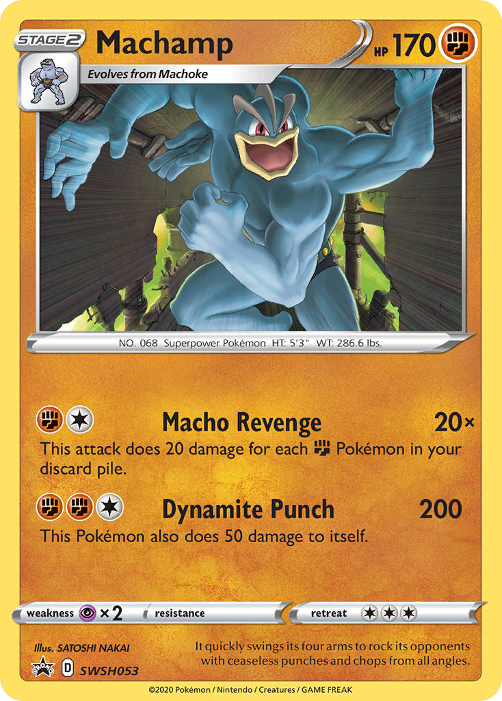 Machamp SWSH053/307 Promo SWSH Black Star Promos