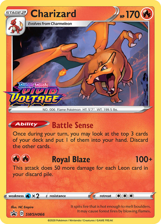 Charizard SWSH066/307 Promo SWSH Black Star Promos