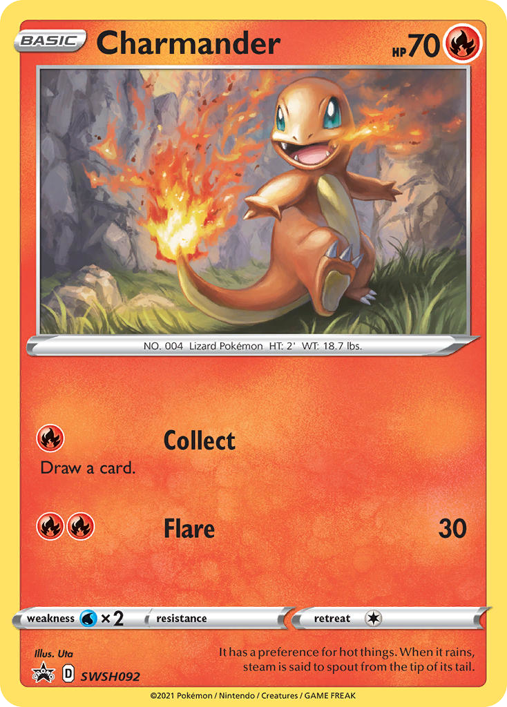 Charmander SWSH092/307 Promo SWSH Black Star Promos