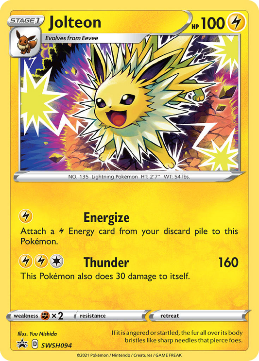 Jolteon SWSH094/307 Promo SWSH Black Star Promos