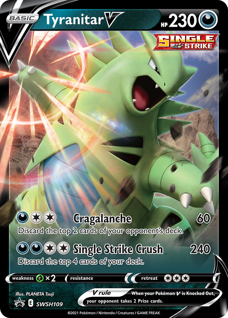 Tyranitar V SWSH109/307 Promo SWSH Black Star Promos