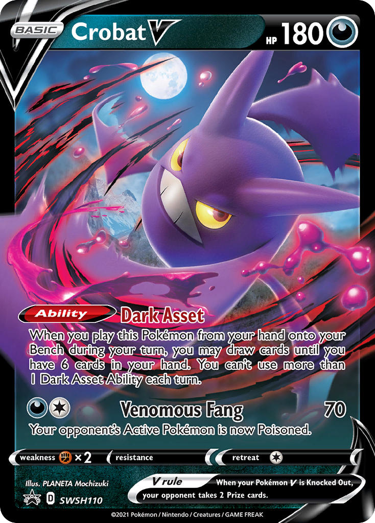 Crobat V SWSH110/307 Promo SWSH Black Star Promos