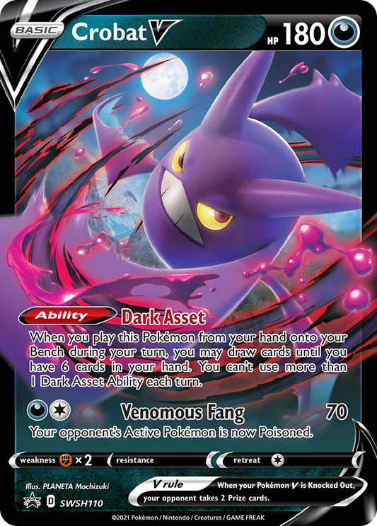 Crobat V SWSH110/307 Promo SWSH Black Star Promos