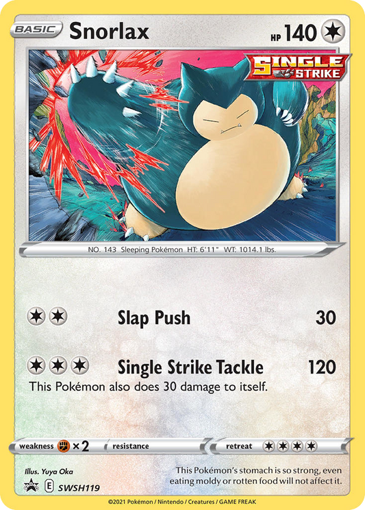 Snorlax SWSH119/307 Promo SWSH Black Star Promos