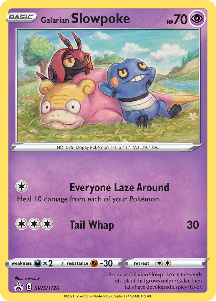 Galarian Slowpoke SWSH126/307 Promo SWSH Black Star Promos