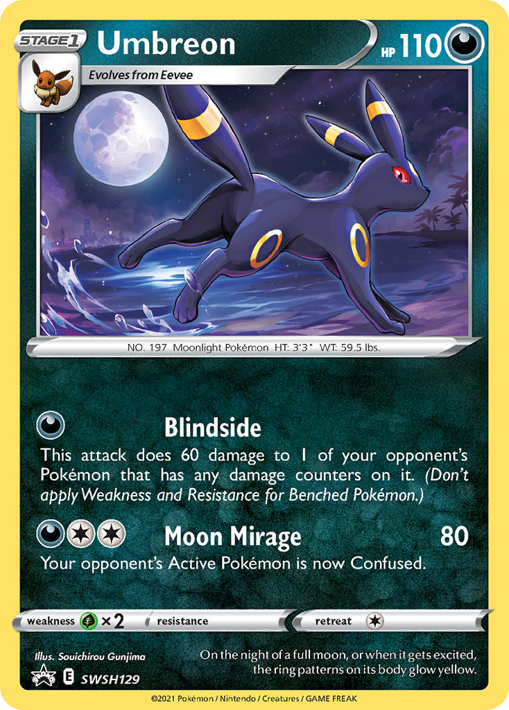 Umbreon SWSH129/307 Promo SWSH Black Star Promos