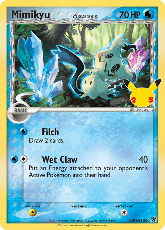 Mimikyu δ SWSH136/307 Promo SWSH Black Star Promos