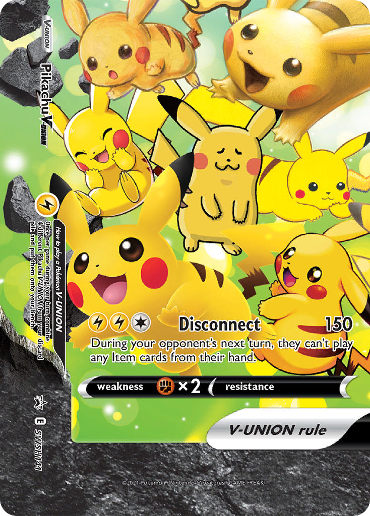 Pikachu V-UNION SWSH141/307 Promo SWSH Black Star Promos