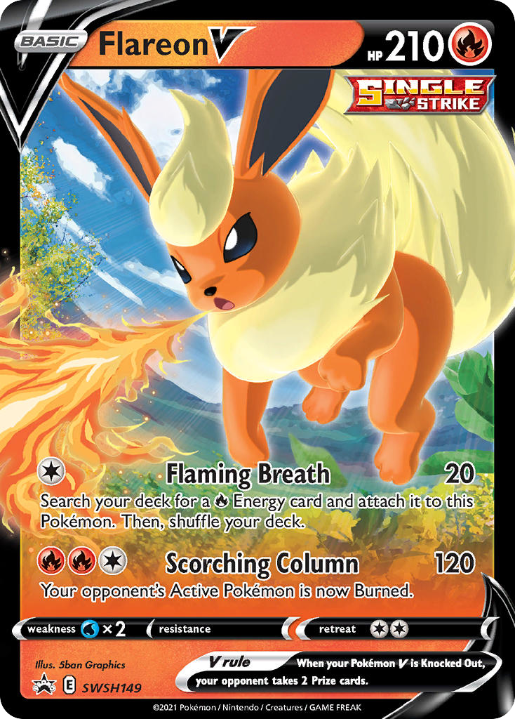 Flareon V SWSH149/307 Promo SWSH Black Star Promos