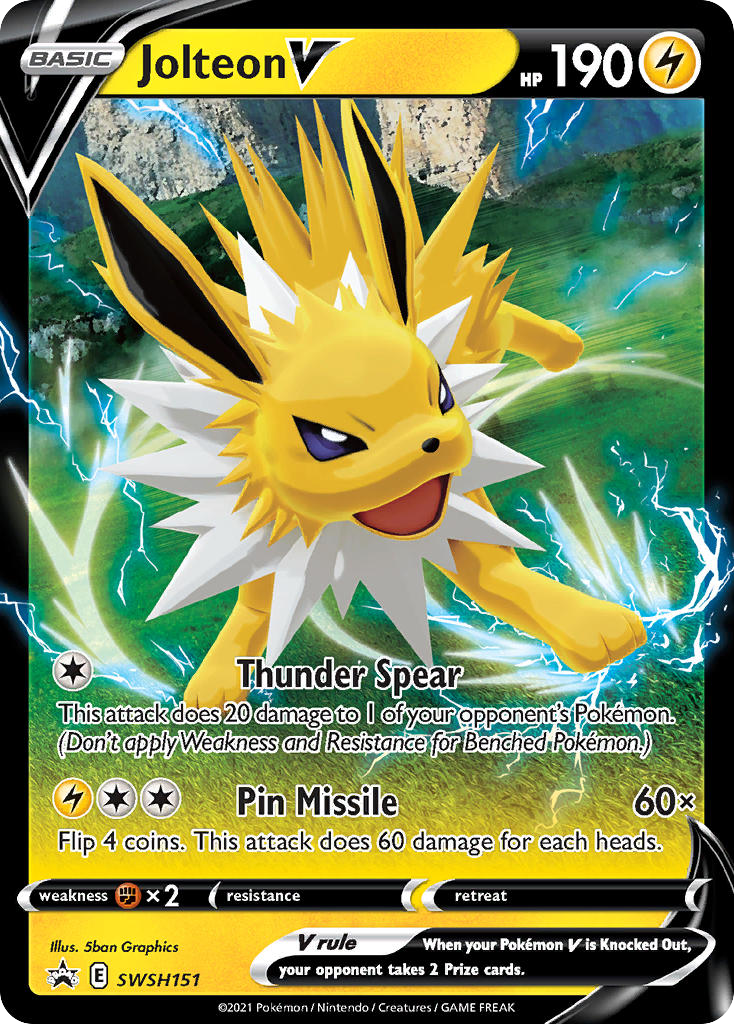 Jolteon V SWSH151/307 Promo SWSH Black Star Promos