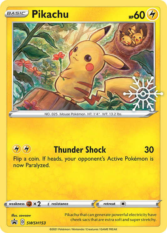 Pikachu SWSH153/307 Promo SWSH Black Star Promos