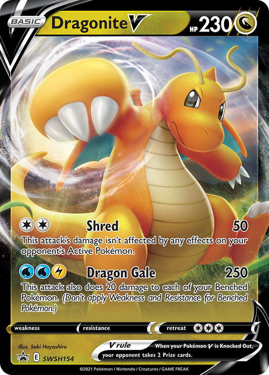 Dragonite V SWSH154/307 Promo SWSH Black Star Promos