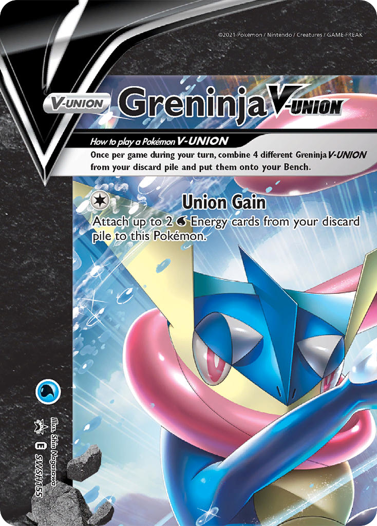 Greninja V-UNION SWSH155/307 Promo SWSH Black Star Promos