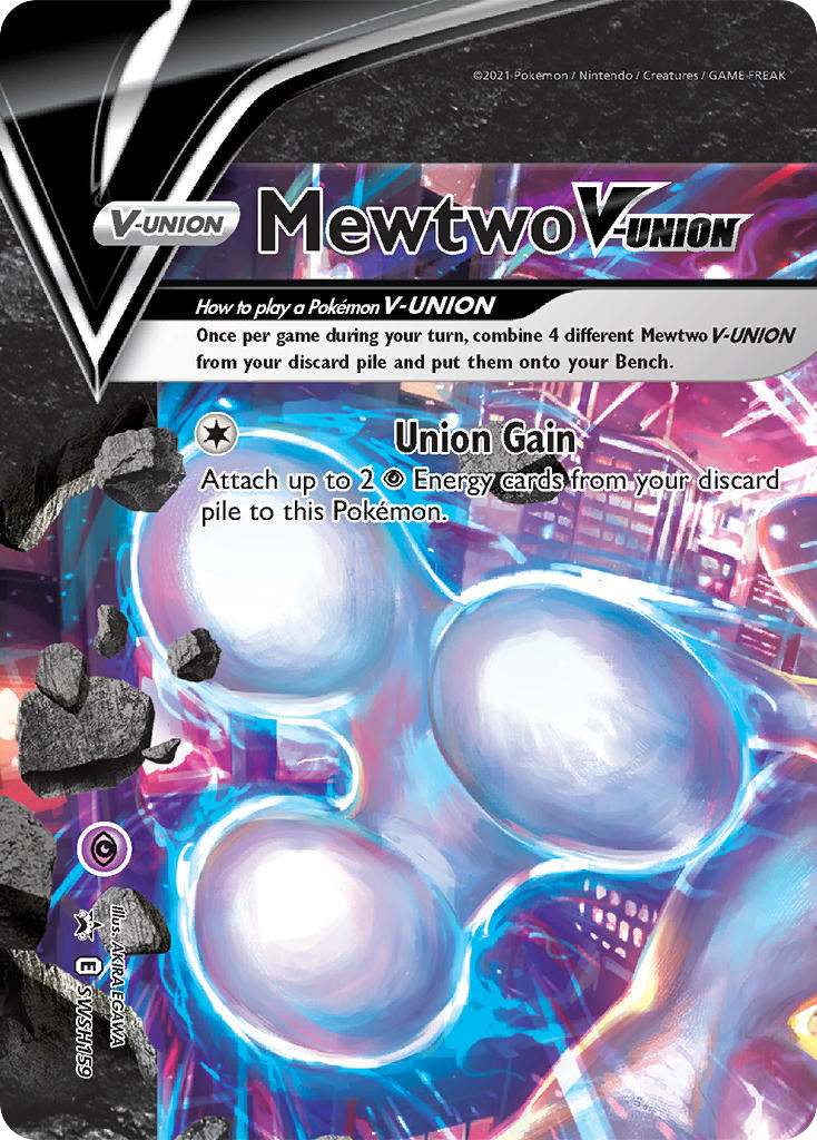 Mewtwo V-UNION SWSH159/307 Promo SWSH Black Star Promos