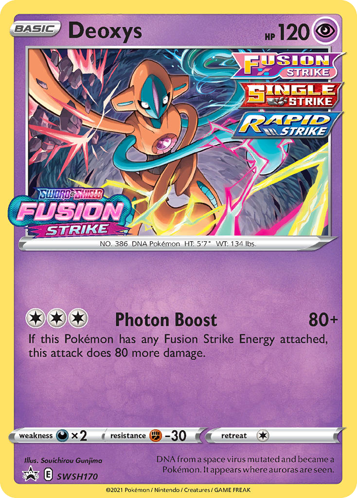 Deoxys SWSH170/307 Promo SWSH Black Star Promos