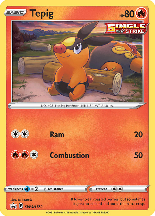 Tepig SWSH172/307 Promo SWSH Black Star Promos