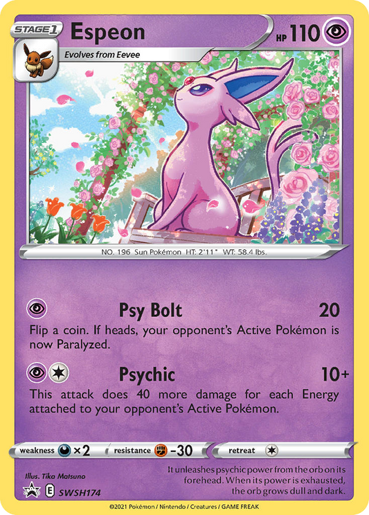 Espeon SWSH174/307 Promo SWSH Black Star Promos