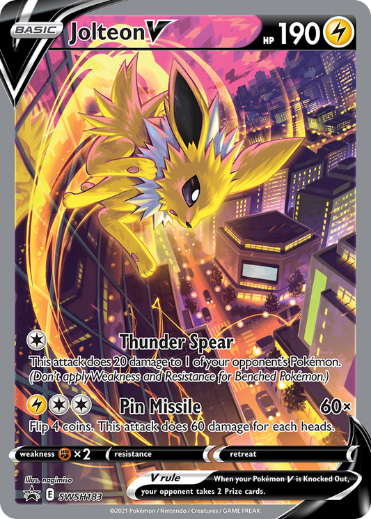 Jolteon V SWSH183/307 Promo SWSH Black Star Promos