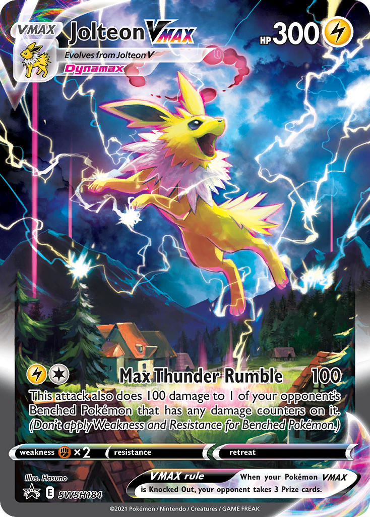 Jolteon VMAX SWSH184/307 Promo SWSH Black Star Promos