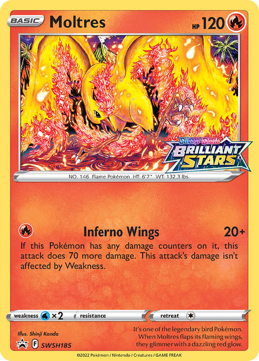 Moltres SWSH185/307 Promo SWSH Black Star Promos