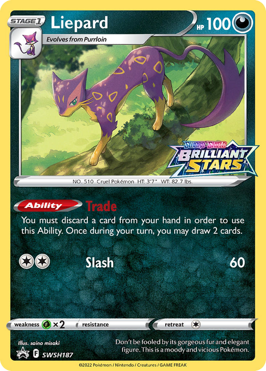 Liepard SWSH187/307 Promo SWSH Black Star Promos