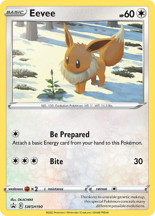 Eevee SWSH190/307 Promo SWSH Black Star Promos