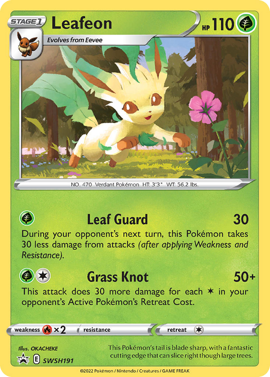 Leafeon SWSH191/307 Promo SWSH Black Star Promos