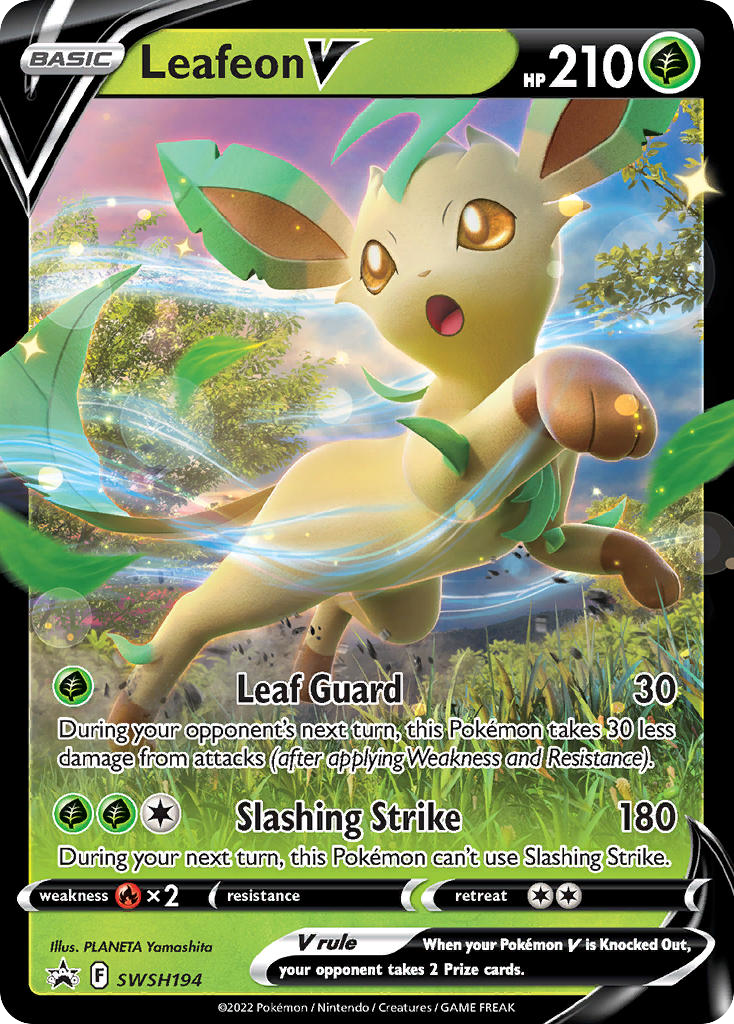 Leafeon V SWSH194/307 Promo SWSH Black Star Promos