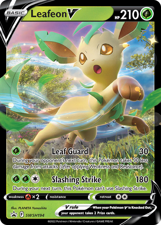 Leafeon V SWSH194/307 Promo SWSH Black Star Promos